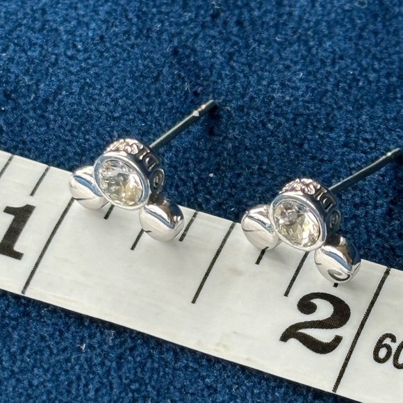 Disney Parks Arriba Bros. Rhodium Mickey Icon Earrings - Picture 4 of 7